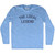 The Local Legend Adult Tri-Blend Long Sleeve T-shirt - Athletic Blue