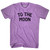 To The Moon Adult Tri-Blend T-shirt - Athletic Purple