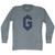 G Money Adult Tri-Blend Long Sleeve T-shirt - Athletic Grey