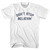 Don't Stop Believin' Womens Cotton Junior Cut T-Shirt - White