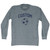 Custom Soccer Ball Adult Tri-Blend Long Sleeve T-shirt - Athletic Grey