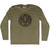 Mexico Aztec Sun Stone Adult Tri-Blend Long Sleeve T-shirt - Military Green