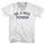 Be A Nice Person Adult Tri-Blend V-neck T-shirt - White