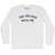 You Belong With Me Adult Cotton Long Sleeve T-shirt - White