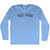 Yee Haw Adult Tri-Blend Long Sleeve T-shirt - Athletic Blue