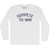 Compete To Win Adult Cotton Long Sleeve T-shirt - White