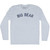 Big Bear Adult Tri-Blend Long Sleeve T-shirt - Athletic White