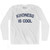 Kindness Is Cool Adult Cotton Long Sleeve T-shirt - White