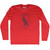 Empire De Tartarie Adult Tri-Blend Long Sleeve T-shirt - Athletic Red