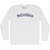 Michigan Adult Cotton Long Sleeve T-shirt - White
