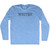 Writer Adult Tri-Blend Long Sleeve T-shirt - Athletic Blue