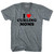 I Love Curling Moms Tri-Blend V-neck Womens Junior Cut T-shirt - Athletic Grey