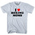 I Love Boxing Moms Adult Tri-Blend T-shirt - Athletic White