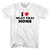 I Love Muay Thai Moms Adult Cotton T-shirt - White