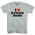I Love Kendo Moms Adult Tri-Blend T-shirt - Athletic Cool Grey