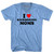 I Love Kickboxing Moms Adult Tri-Blend V-neck T-shirt - Athletic Blue