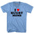 I Love Rugby Moms Adult Tri-Blend V-neck T-shirt - Athletic Blue