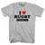 I Love Rugby Moms Youth Cotton T-shirt - Grey Heather
