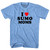 I Love Sumo Moms Adult Tri-Blend T-shirt - Athletic Blue