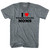 I Love Weightlifting Moms Tri-Blend V-neck Womens Junior Cut T-shirt - Athletic Grey