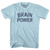 Brain Power Adult Cotton T-shirt - Light Blue