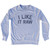 I Like It Raw Adult Tri-Blend Sweatshirt - Grey Heather