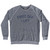 First Off I Lift Adult Tri-Blend Sweatshirt - Athletic Grey