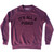 It's All A Fugazi Adult Tri-Blend Sweatshirt - Cardinal