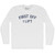 First Off I Lift Adult Cotton Long Sleeve T-shirt - White