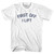 First Off I Lift Adult Cotton T-shirt - White