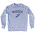 Mudder Running Wings Adult Tri-Blend Sweatshirt - Grey Heather