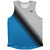 Lightning Fast Pattern Athletic Tank Top - Surf Blue Black Cool Grey Medium