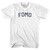 Fomo Adult Cotton T-shirt - White