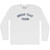 Drivin' That Train Adult Cotton Long Sleeve T-shirt - White