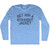 Get Him A Straight Jacket Adult Tri-Blend Long Sleeve T-shirt - Athletic Blue