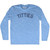 Titties Adult Tri-Blend Long Sleeve T-shirt - Athletic Blue