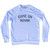 Come On Novak Adult Tri-Blend Sweatshirt - White