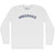 Hinderance Adult Cotton Long Sleeve T-shirt - White