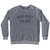 Run Fast Or Die Adult Tri-Blend Sweatshirt - Athletic Grey