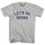 Let's Go Novak Youth Cotton T-shirt - Grey Heather