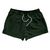 Warped Checkerboard 2.5" Swim Shorts Made in USA - Green Forest And Black