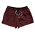 Warped Checkerboard 2.5" Swim Shorts Made in USA - Red Cardinal And Black Warped Checkerboard 2.5" Swim Shorts Made in USA - Red Cardinal And Black