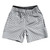 Warped Checkerboard Athletic Running Fitness Exercise Shorts 7" Inseam Shorts Made In USA - Grey Dark And White