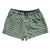 Warped Checkerboard 2.5" Swim Shorts Made in USA - Green Hunter And White Warped Checkerboard 2.5" Swim Shorts Made in USA - Green Hunter And White