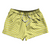 Warped Checkerboard 2.5" Swim Shorts Made in USA - Yellow Bright And White Warped Checkerboard 2.5" Swim Shorts Made in USA - Yellow Bright And White