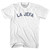 La Jefa Womens Cotton Junior Cut T-Shirt - White