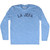 La Jefa Adult Tri-Blend Long Sleeve T-shirt - Athletic Blue