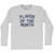 Flavor of the Month Adult Cotton Long Sleeve T-shirt - Grey Heather