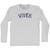 Vivek Adult Cotton Long Sleeve T-shirt - Grey Heather