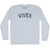 Vivek Adult Tri-Blend Long Sleeve T-shirt - Athletic White